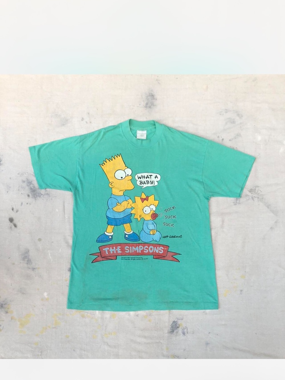 Vintage 90s Simpsons T shirt Lg
